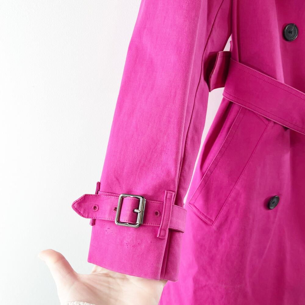 Burberry Pink Trench Coat - Picture 6 of 12